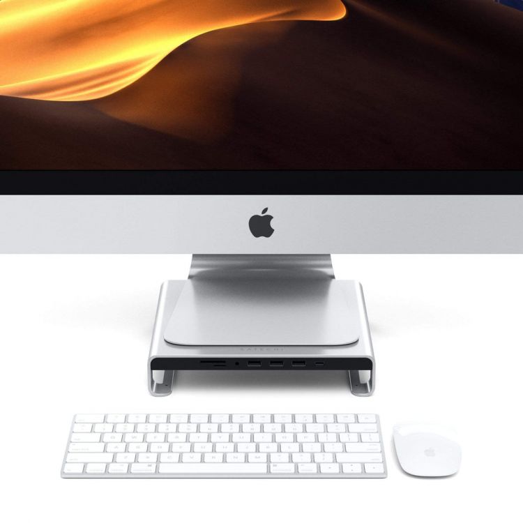 Peana + Hub USB-C Monitor / iMac (1x HDMI / Audio jack 3,5mm / 3x USB-A / 1x USB-C) Satechi