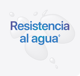 Resistencia al agua. Consulta los avisos legales.